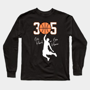 305 Miami basketball Long Sleeve T-Shirt